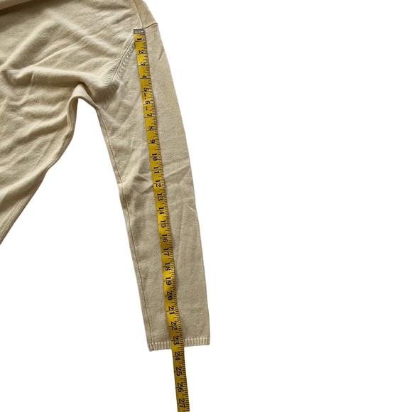 CULLEN 100% CASHMERE PALE SAND BROWN TURTLENECK LONG SLEEVE SWEATER Sz M - Picture 11 of 11